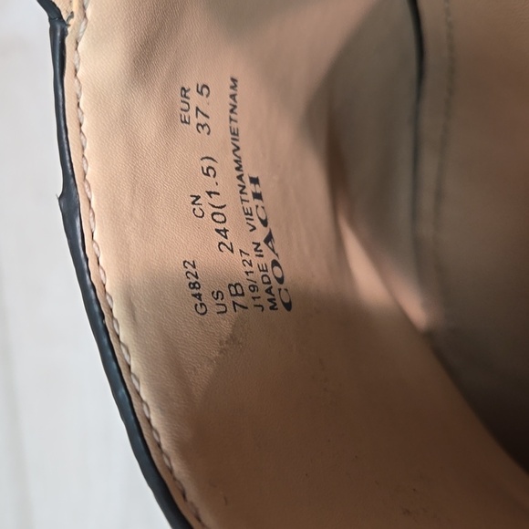 Coach Women Ankle Leather Heels Boots shoes sz 7B - Picture 14 of 15